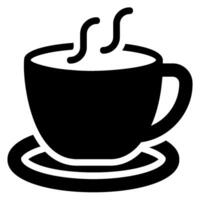 coffee cup glyph icon vector