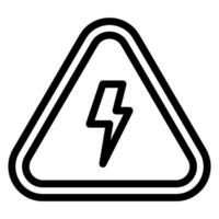 high voltage line icon vector