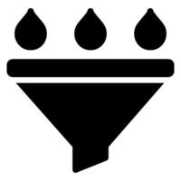filtration glyph icon vector