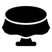 tablecloth glyph icon vector