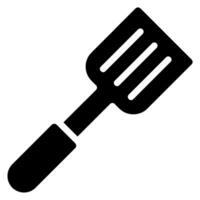 spatula glyph icon vector