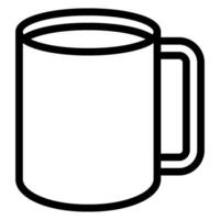 mug line icon vector