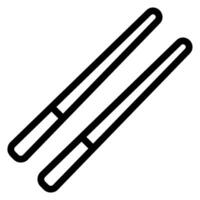 chopstick line icon vector
