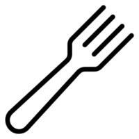 fork line icon vector