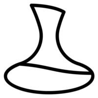 decanter line icon vector