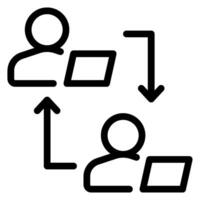 communication line icon vector