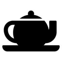 teapot glyph icon vector