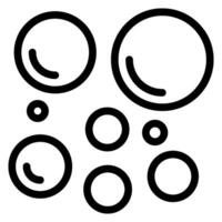 bubbles line icon vector