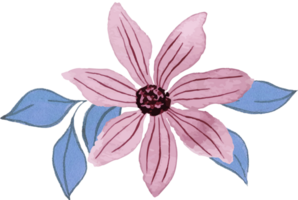 astratto fiore botanico fiorire carino kawaii isolato elementi png