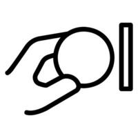 insert coin line icon vector