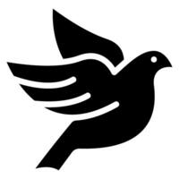 bird glyph icon vector