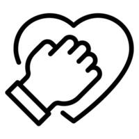 trust line icon vector