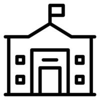 embassy line icon vector