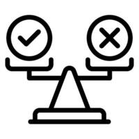 ethical line icon vector