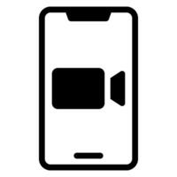 call glyph icon vector