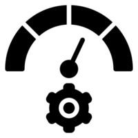 performance glyph icon vector