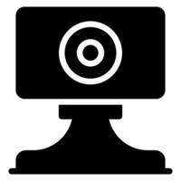 web camera glyph icon vector