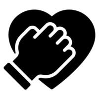 trust glyph icon vector