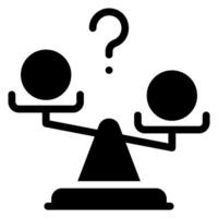 bias glyph icon vector