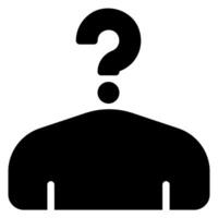 anonymous glyph icon vector