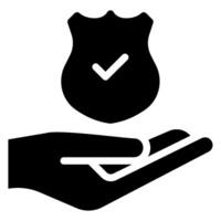 trust glyph icon vector