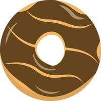 Sweet Donut Isolated on White Background. Cute Cartoon Design and Shapes. vector