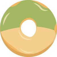 Sweet Donut Isolated on White Background. Cute Cartoon Design and Shapes. vector