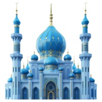 illustration av en blå moské png