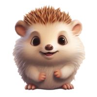 cute hedgehog cartoon illustration png