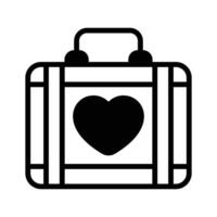 Get hold on this editable icon of honeymoon bag vector