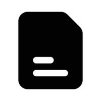 Well designed icon of document in modern and trendy style vector