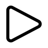 Play button icon design in trendy style, easy to use vector