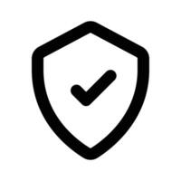 Protection shield icon design, ready to use vector
