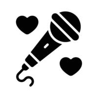 Well designed icon of wired microphone, singing mic in modern style vector
