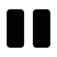 Pause button icon design, creative vector