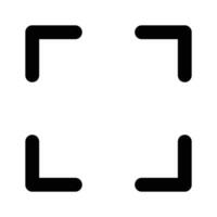 An icon of focus in trendy style, pixel perfect vector