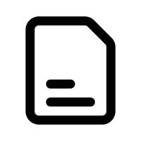 Well designed icon of document in modern and trendy style vector