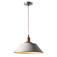 minimalist ceiling hanging lamp, front elevation isolated on background png