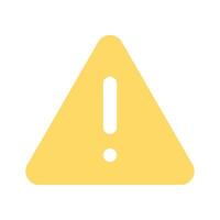 Danger warning icon designed in modern style, alert icon vector