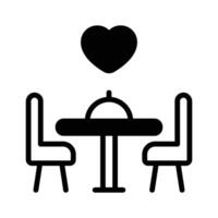 Beautiful designed of romantic dinner, ready to use icon vector