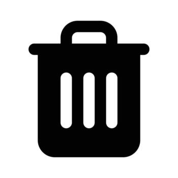 Eliminar botón icono diseño en plano estilo, Listo para prima utilizar vector