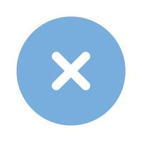 Remove or delete button icon, user interface vector