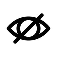 Hide icon design, user interface vector