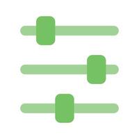 A trendy icon design of equalizer in editable style vector