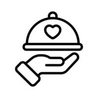 An icon of food cloche in modern style, easy to use and download vector