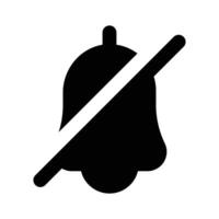 Well design icon of notification turn off in editable style vector