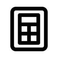 Mathematical calculations, calculation device, icon of calculator vector