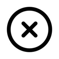 Remove or delete button icon, user interface vector