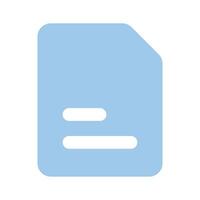 Well designed icon of document in modern and trendy style vector