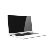 generated ai Blank screen laptop computer png